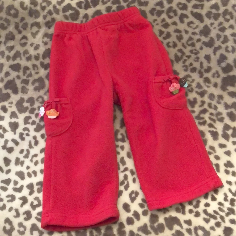 Gymboree Red Fleece Pants Size 12-18 months 2007 Line